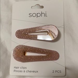 Sophi Rose gold hair clips - 2 PCs